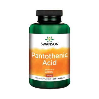 SWANSON Pantothenic Acid 500mg. / 250 Caps.