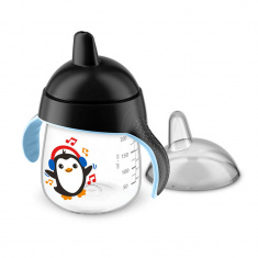 Avent Чаша 260 ml 12м+ черна, пингвин