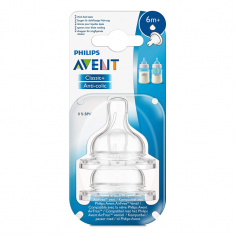 Avent Биберон Anti -Colic с Y прорез за гъсти храни 6м+ х2 броя