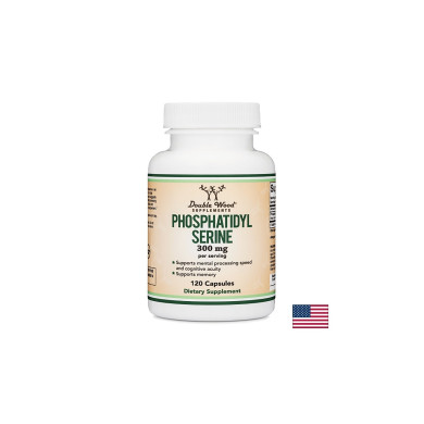 Phosphatidyl serine/ Фосфатидилсерин, 300 mg, 120 капсули Double Wood