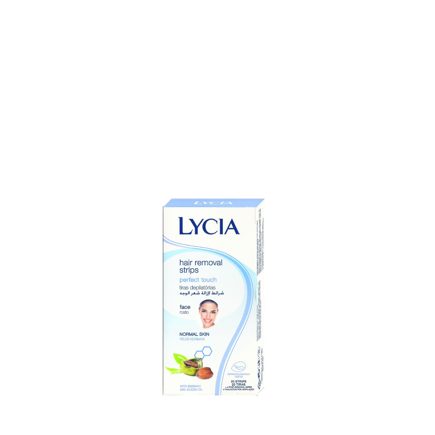 LYCIA PERFECT TOUCH Ленти за депилация на лице нормална кожа, 20 бр./оп.