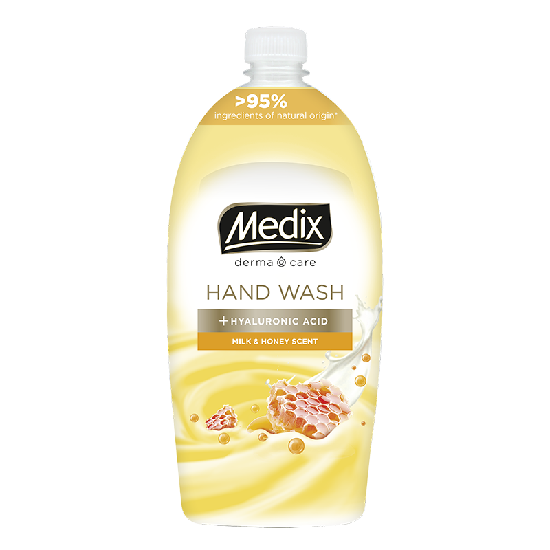 MEDIX CREAM COLLECTION MILK & HONEY Течен сапун пълнител, 800 мл.