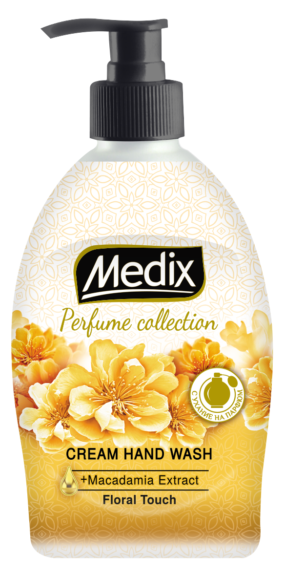 MEDIX PERFUME COLLECTION Floral Touch  Течен сапун с помпа , 400 ml