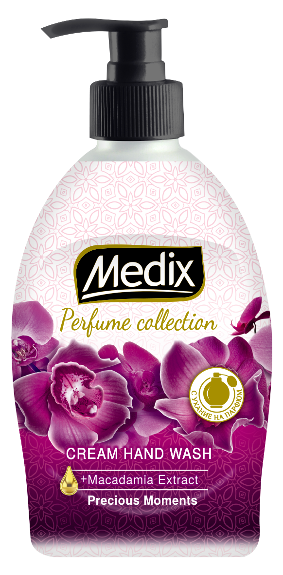 MEDIX PERFUME COLLECTION Precious Moments –течен сапун с помпа, 400 ml