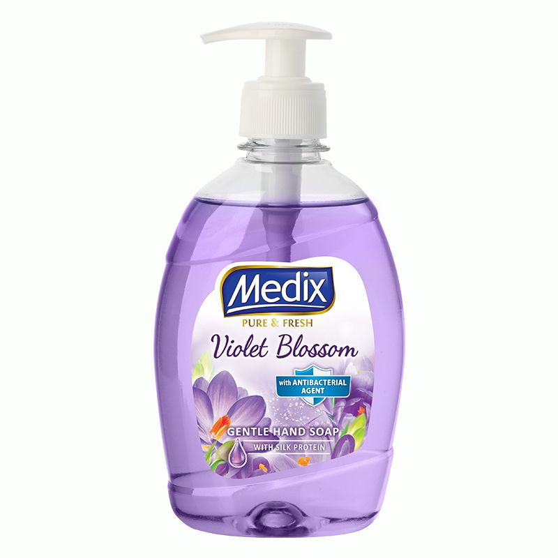 MEDIX PURE & FRESH VIOLET BLOSSOM Течен сапун с помпа, 400мл