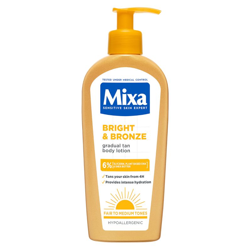 MIXA BRIGHT&BRONZE Автобронзант лосион за тяло, 250мл.