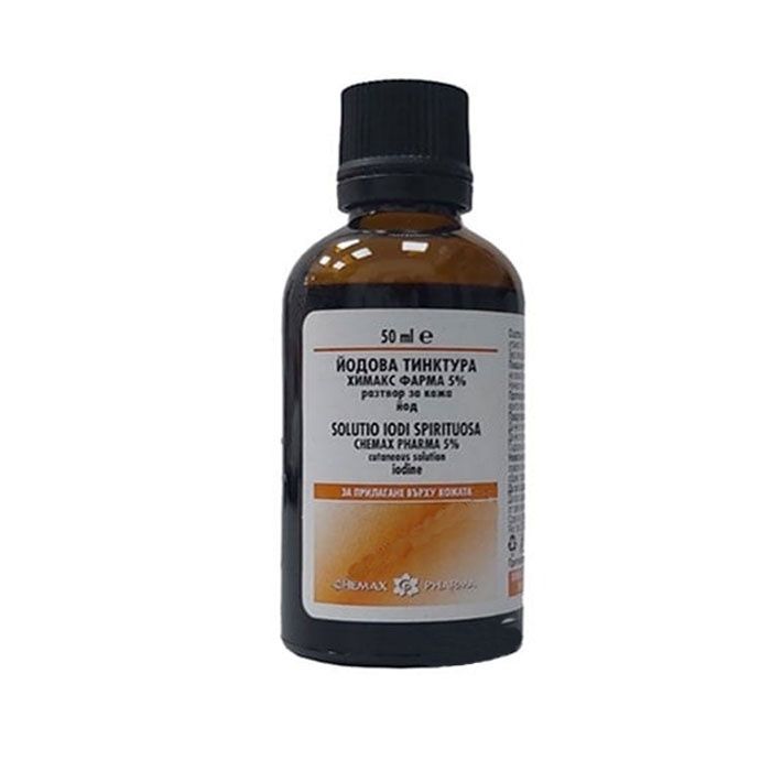 TINCTURA JODI 5% SPIRTUOSA CHEMAX 50ml