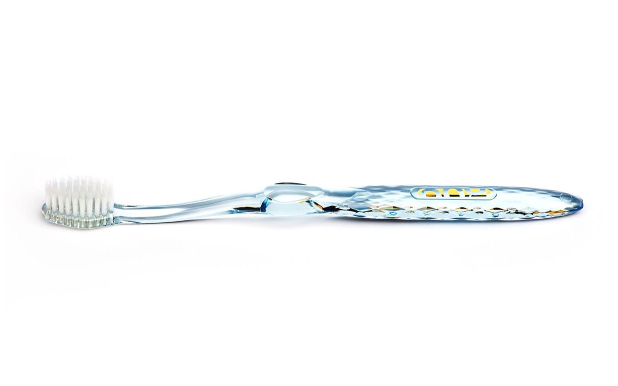 NANO-B Четка за зъби сребро синьо, 1 бр.