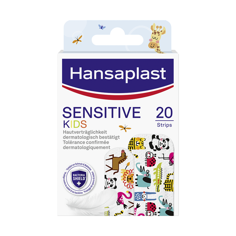 HANSAPLAST SENSITIVE детски пластир за чувств. кожа животни x 20