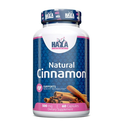 Haya Labs Organic Cinnamon / Кора на Канела 500mg / 60 caps.