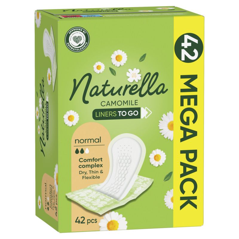 NATURELLA CAMOMILE Дамски ежедневни превръзки , 42 бр.
