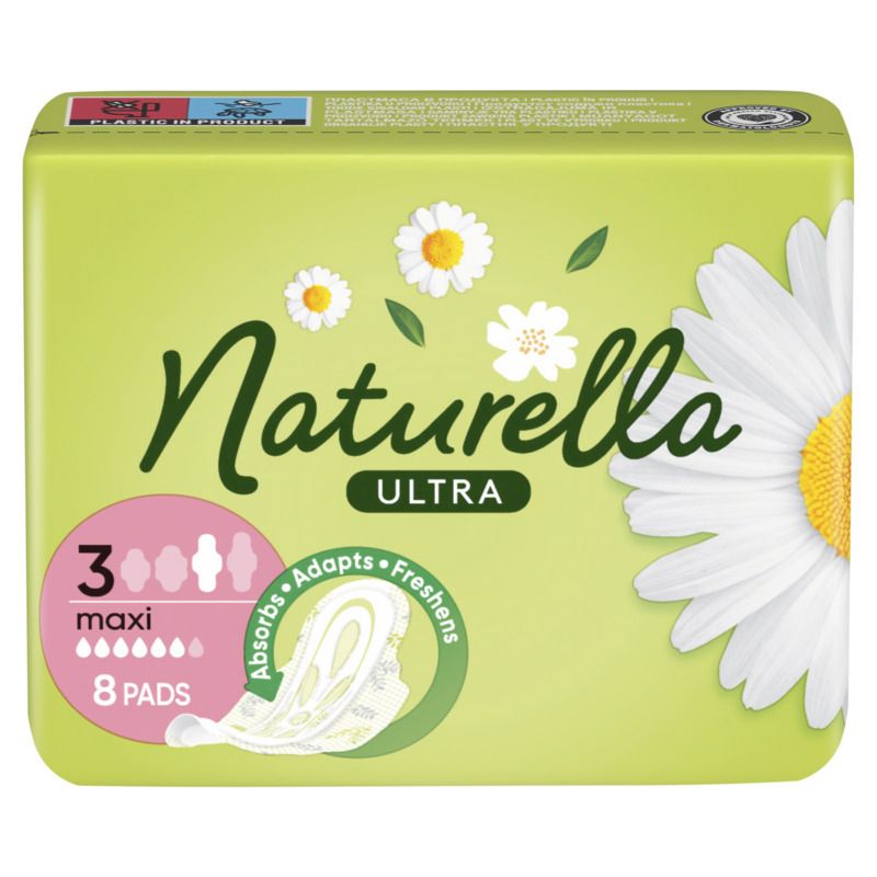 NATURELLA ULTRA MAXI Дамски превръзки , 8 бр.