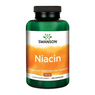 SWANSON Niacin 500mg. / 250 Caps.