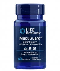 LIFE EXTENSION MacuGuard with Saffron and Astaxanthin / 60 Softgels
