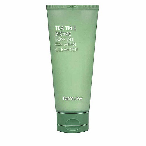 Почистваща пяна за чувствителна кожа FarmStay Tea Tree Biome Low pH Calming Cleanser 180ml