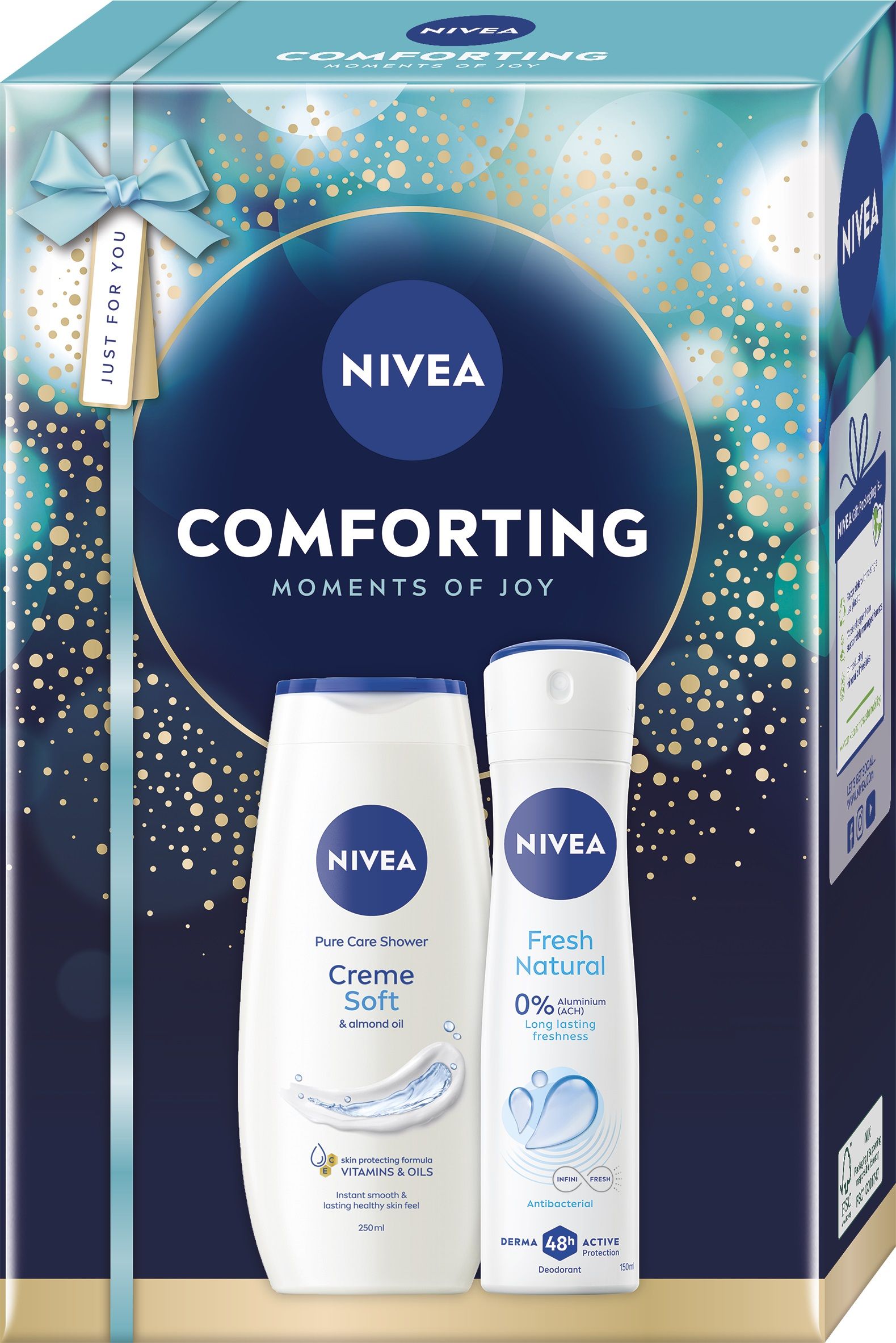 NIVEA COMFORTING MOMENTS OF JOY Подаръчен комплект душ гел + део спрей