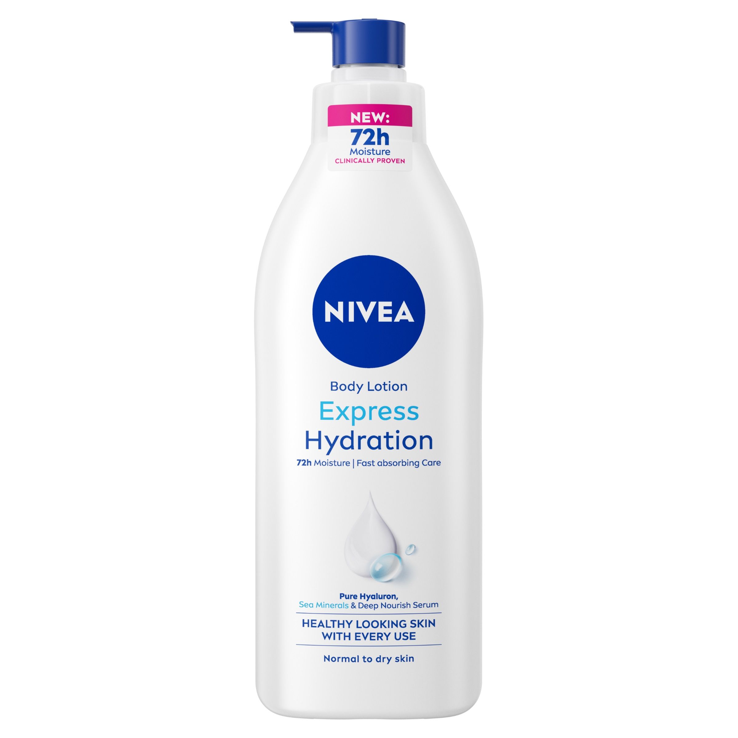 NIVEA EXPRESS HYDRATION Лосион за тяло с помпа, 400мл.