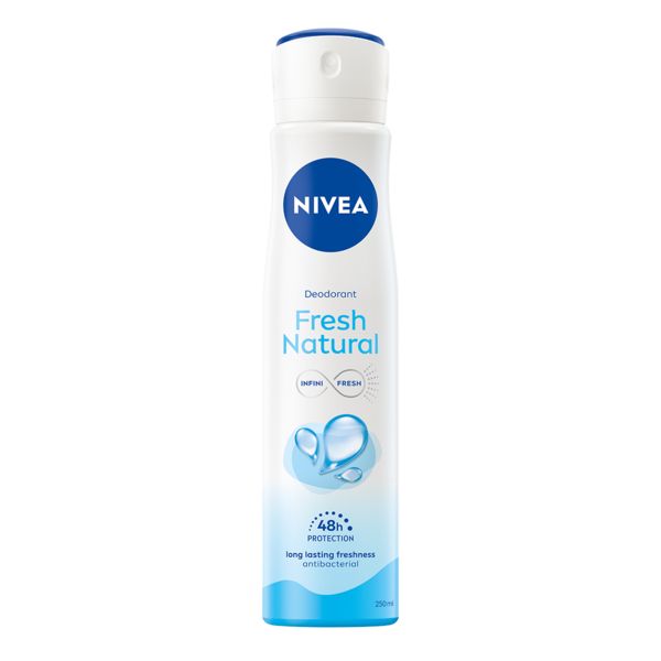 NIVEA FRESH NATURAL XL SIZE Део спрей дамски, 250 мл