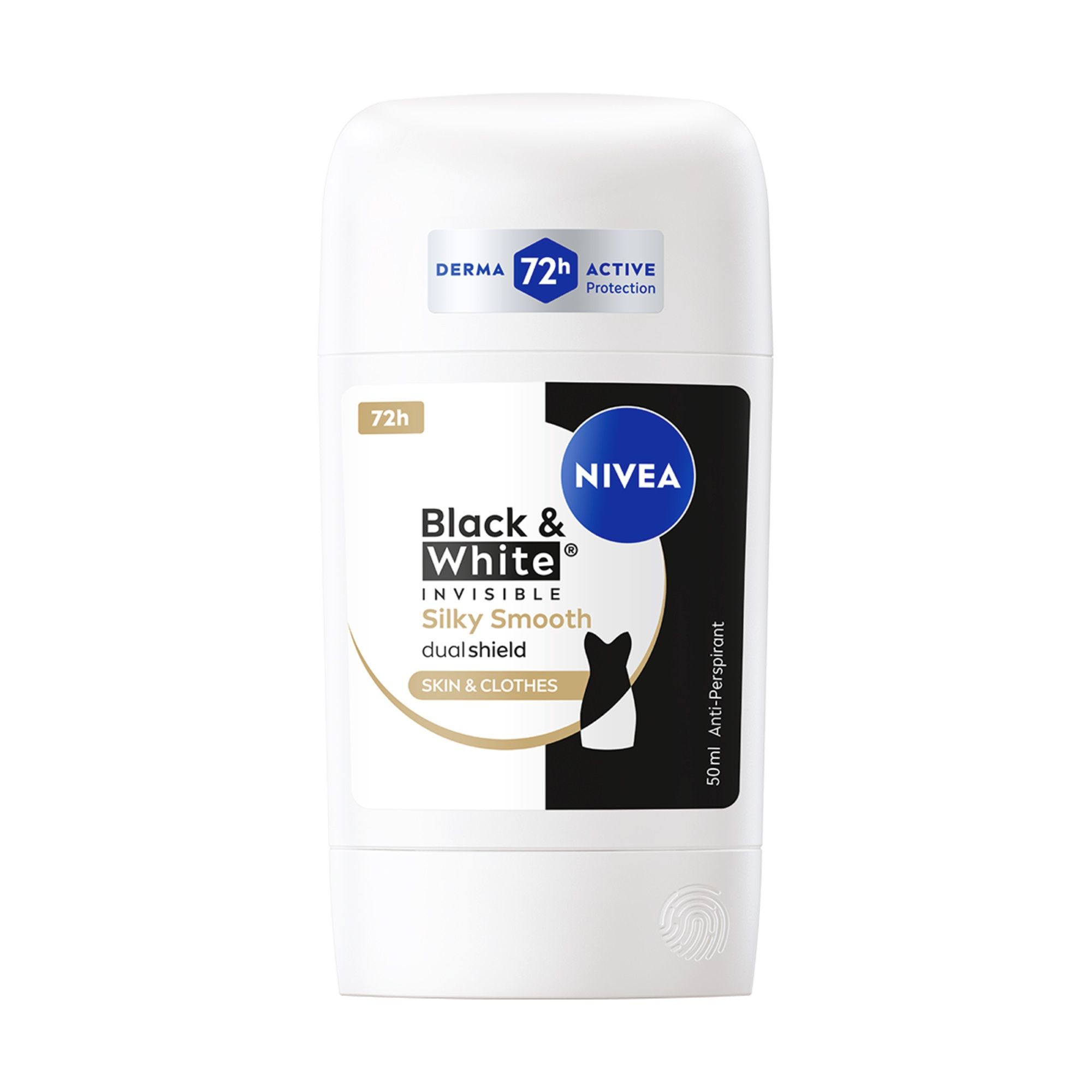 NIVEA INVISIBLE ON BLACK & WHITE SILKY SMOOTH Дамски део стик, 50 мл.