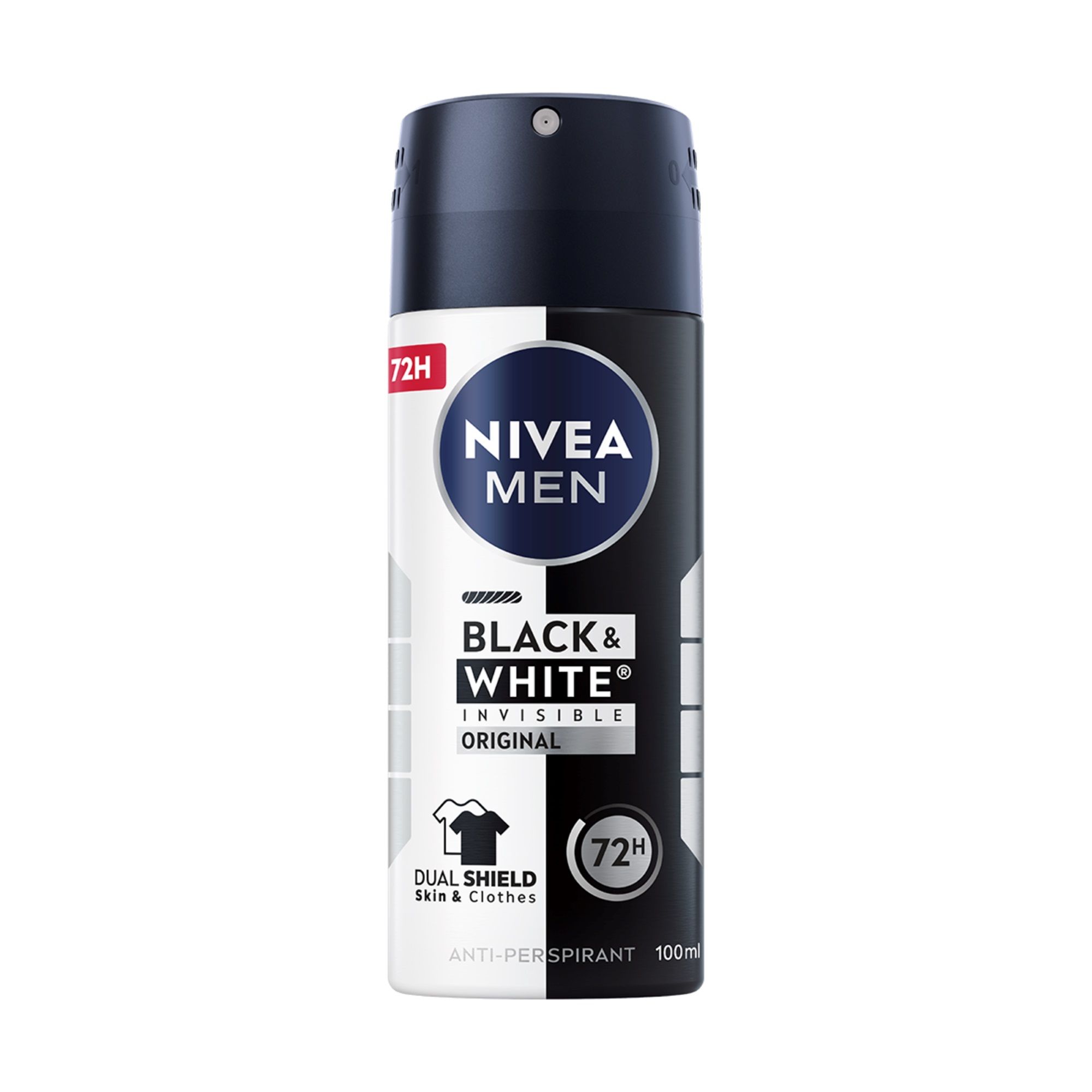 NIVEA INVISIBLE ON BLACK&WHITE CLEAR Deo Спрей мъжки мини,100 мл.