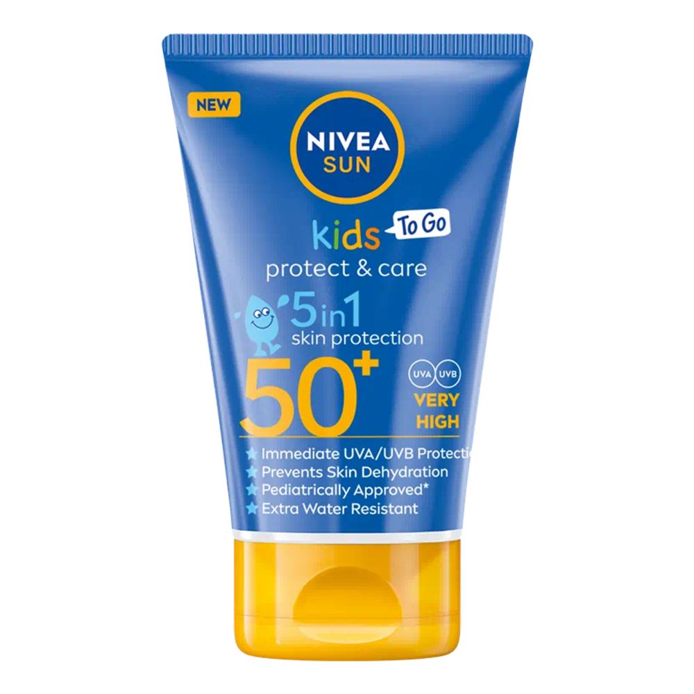 NIVEA SUN Детски слънцезащитен лосион джобен размер SPF 50+, 50 мл