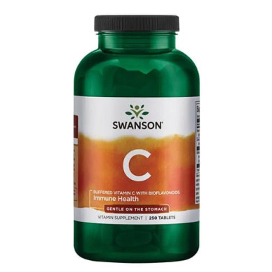 SWANSON Buffered Vitamin C with Bioflavonoids / 250 Tabs