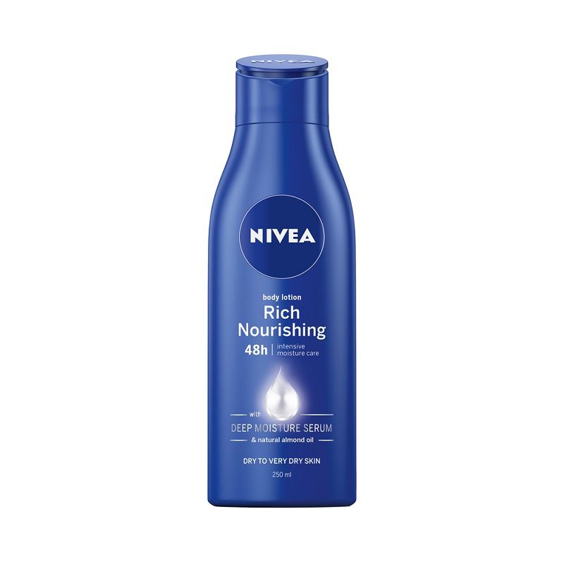NIVEA Подхранващо мляко за тяло, 250 мл