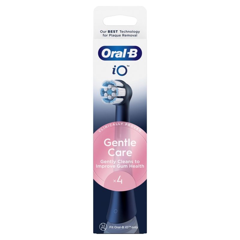 ORAL-B IO Gentle Care Black, Резервни глави за четки подходящи за чувствителни венци,  4 бр.