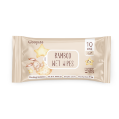 Wooden Spoon Woopies Биоразградими Мокри кърпи х10 броя