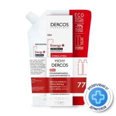 Vichy Dercos Energy+ Стимулиращ шампоан против косопад 200 ml + Пълнител 500 ml