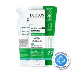 Vichy Dercos Шампоан против пърхот за нормален до мазен скалп 200 ml + Пълнител 500 ml