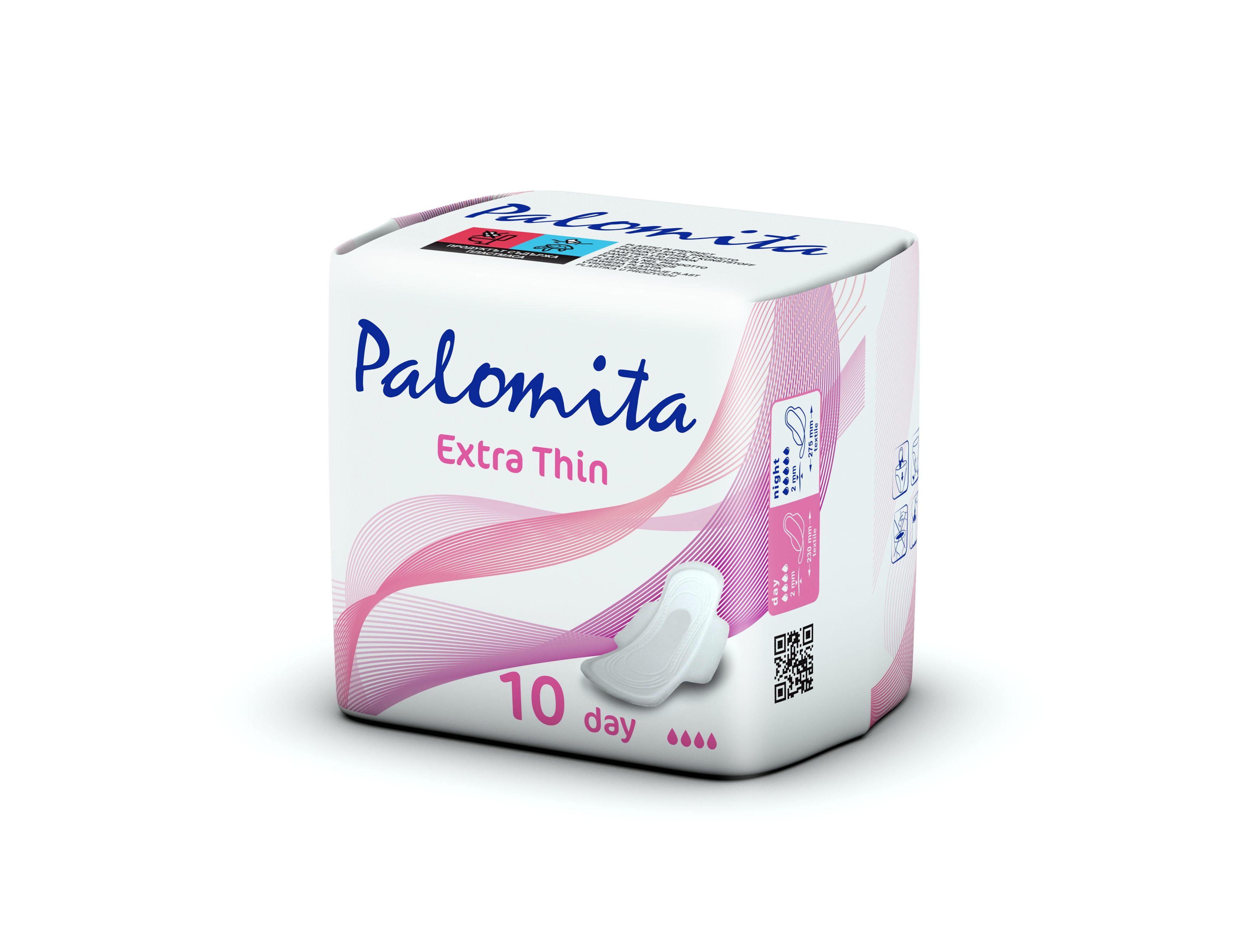 PALOMITA EXTRA THIN Дамски превръзки едневни, 10 бр.