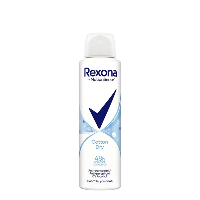 REXONA COTTON DRY Дамски део спрей, 150 мл