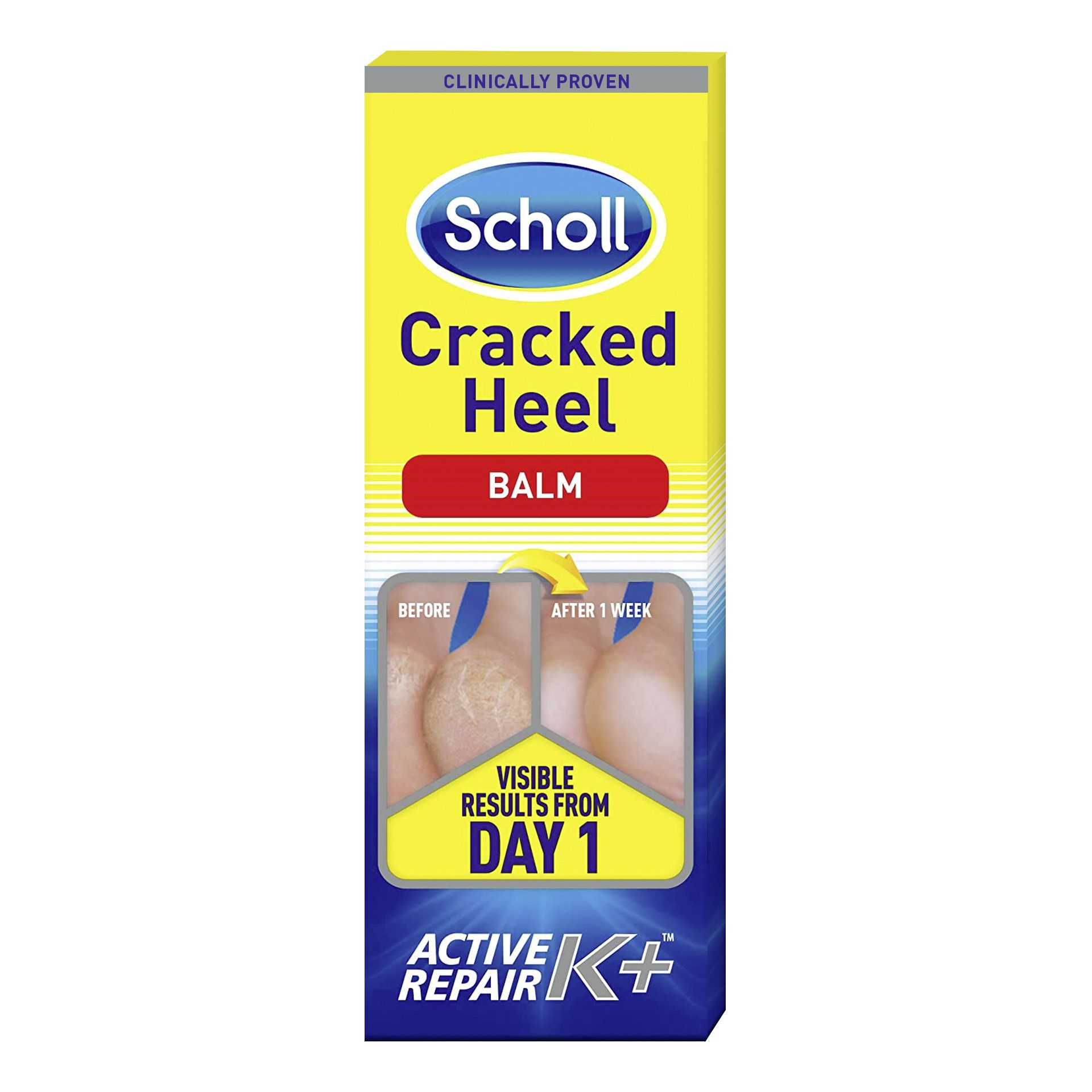 SCHOLL Крем за напукани пети Active Repair K+ Pharma, 60 мл