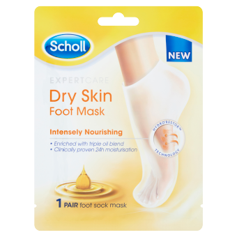 SCHOLL Маска чорап за крака с жожоба, авокадо, арган, 1 чифт
