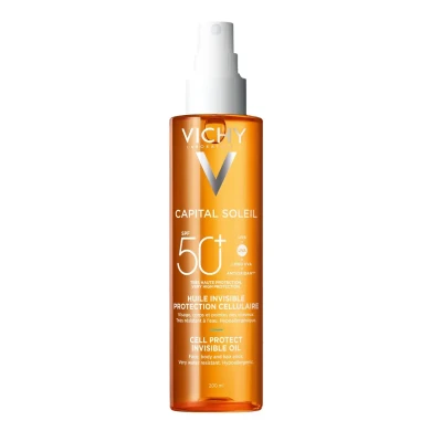 Vichy Capital Soleil SPF50+ Защитно масло за лице, тяло и краищата на косата 200 ml