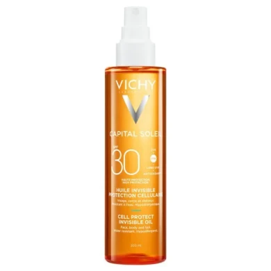 Vichy Capital Soleil SPF30 Защитно масло за лице, тяло и краищата на косата 200 ml