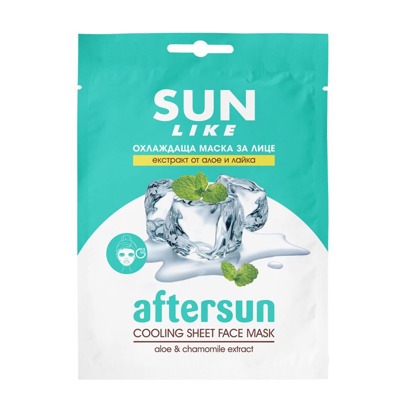 SUN LIKE Охлаждаща лист маска, 20 мл
