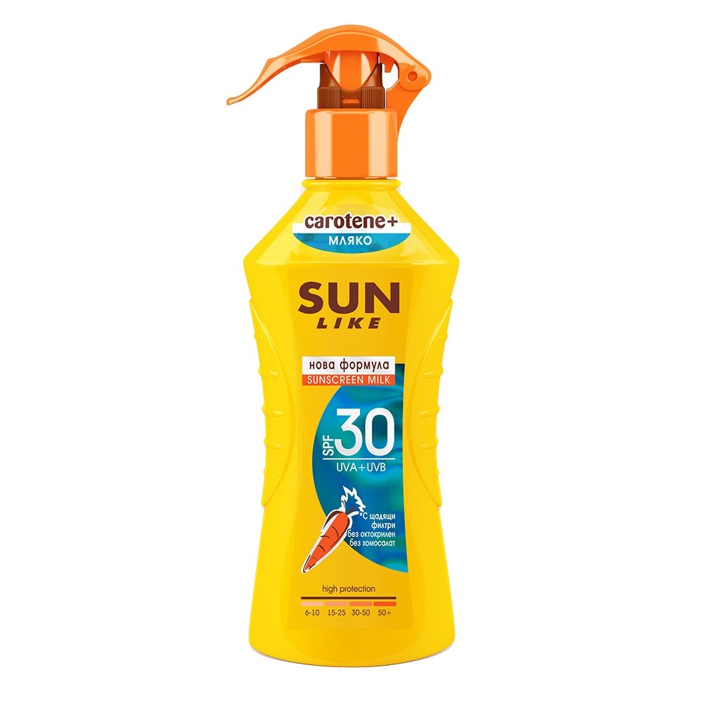 SUN LIKE Слънцезащитно спрей мляко SPF30, 200 мл