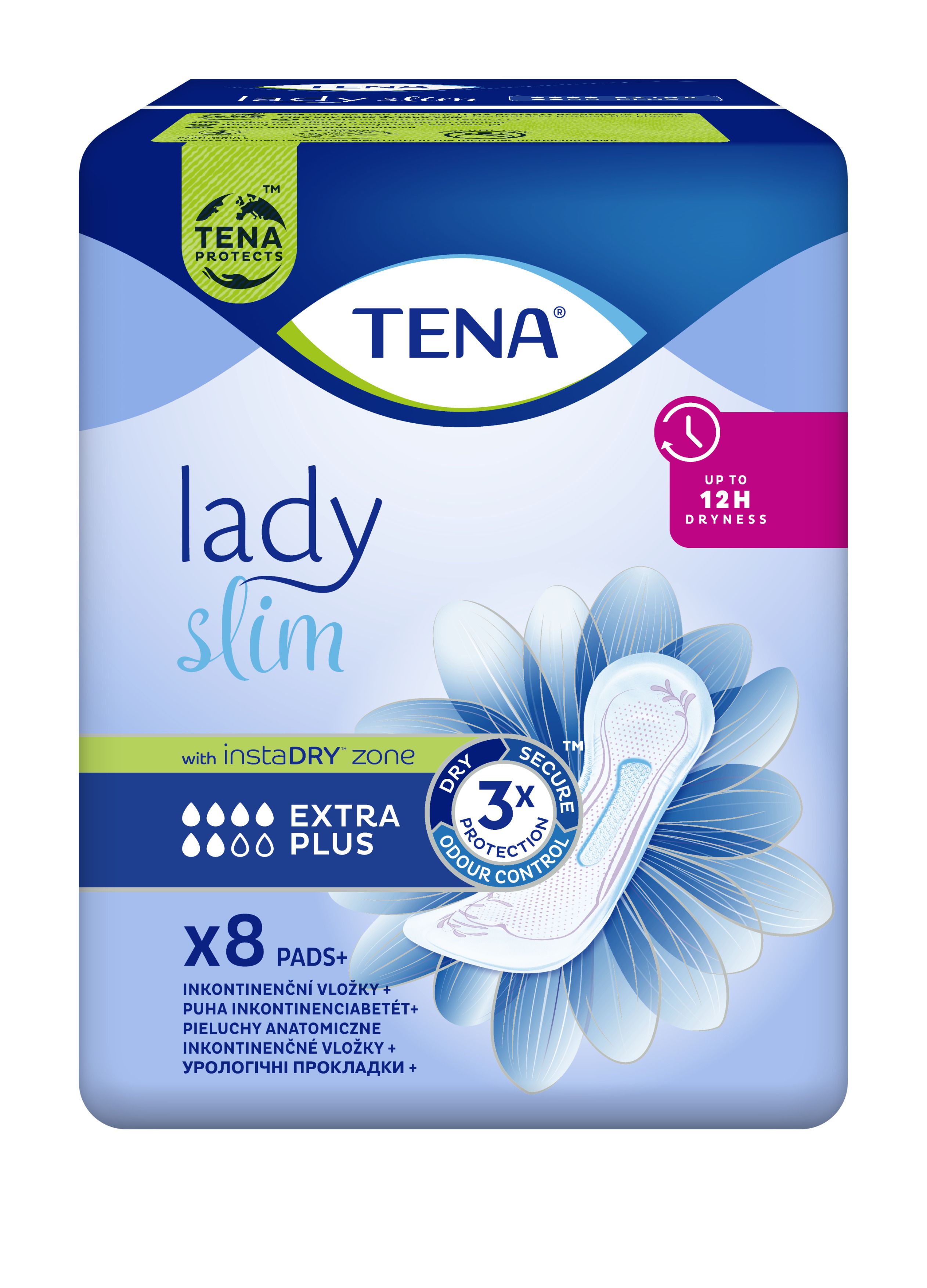 TENA LADY SLIM Урологични превръзки EXTRA PLUS, 8 бр.
