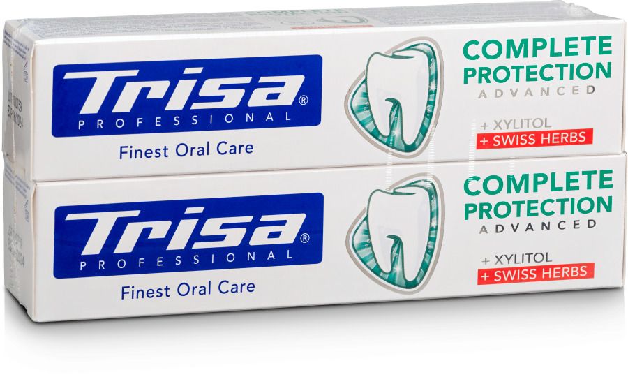 TRISA Complete Protection Swiss Herbs Паста за зъби, 75ml DUO