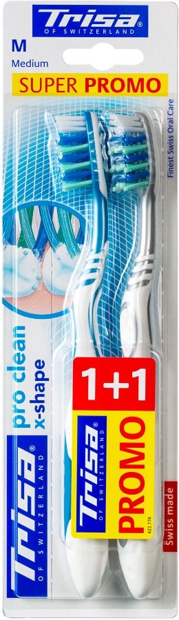 TRISA EXTRA Четка за зъби duo medium