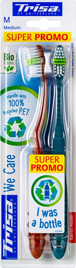 TRISA WE CARE DUO Четка за зъби, 2бр.
