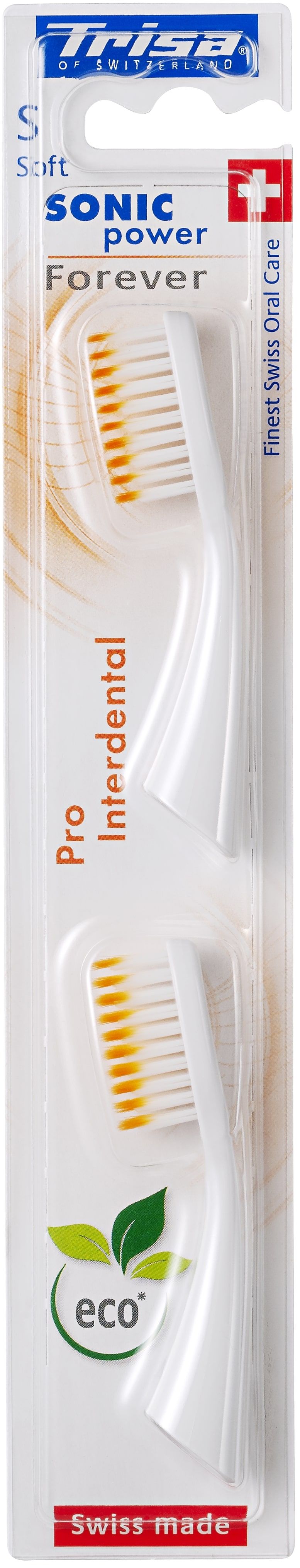 TRISA Резервен накрайник за електрическа четка за зъби sonic p pro interdental