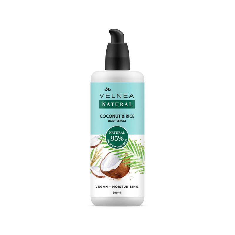 VELNEA NATURAL COCONUT & RICE Серум за тяло, 200 мл