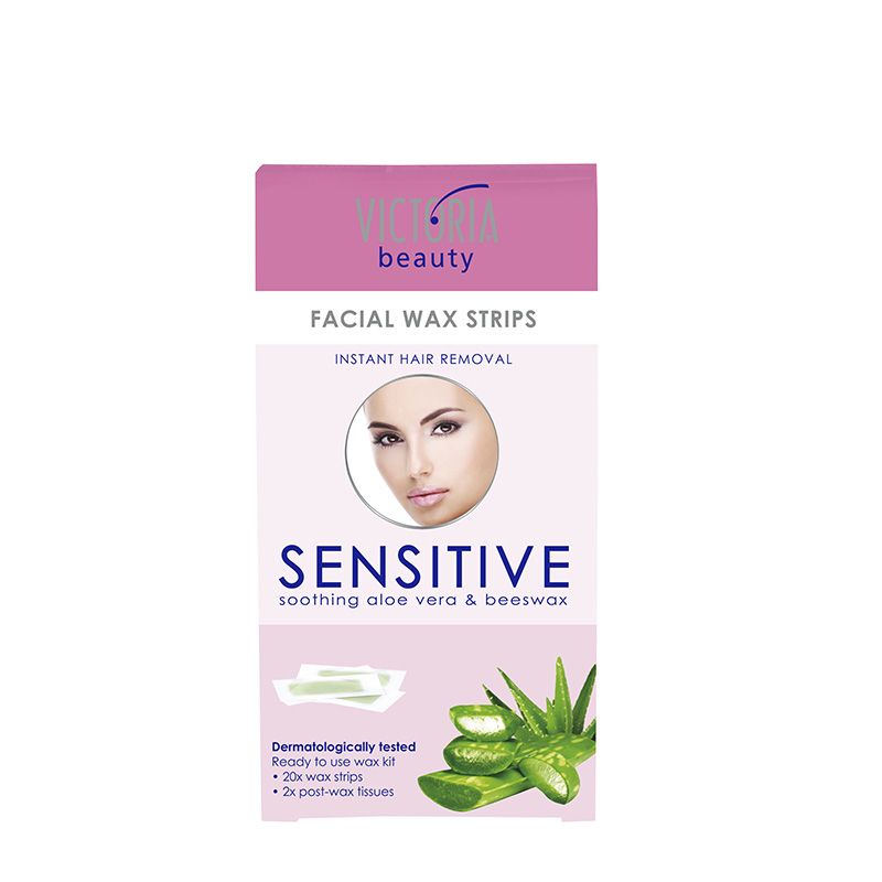 VICTORIA BEAUTY SENSITIVE  Епилиращи ленти за лице, 20 бр.