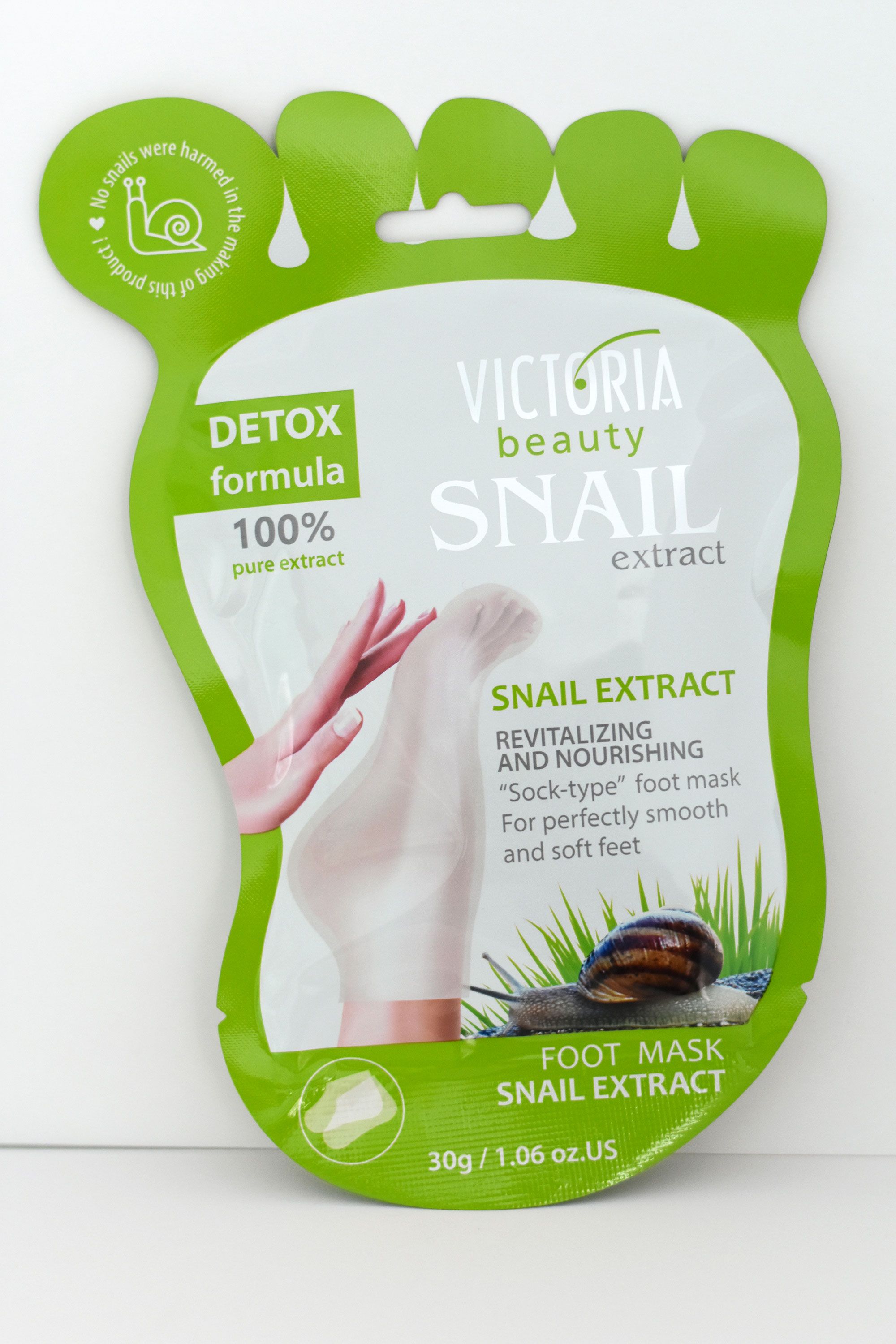 VICTORIA BEAUTY SNAIL EXTRACT Маска за крака подхранваща и регенерираща 1бр.