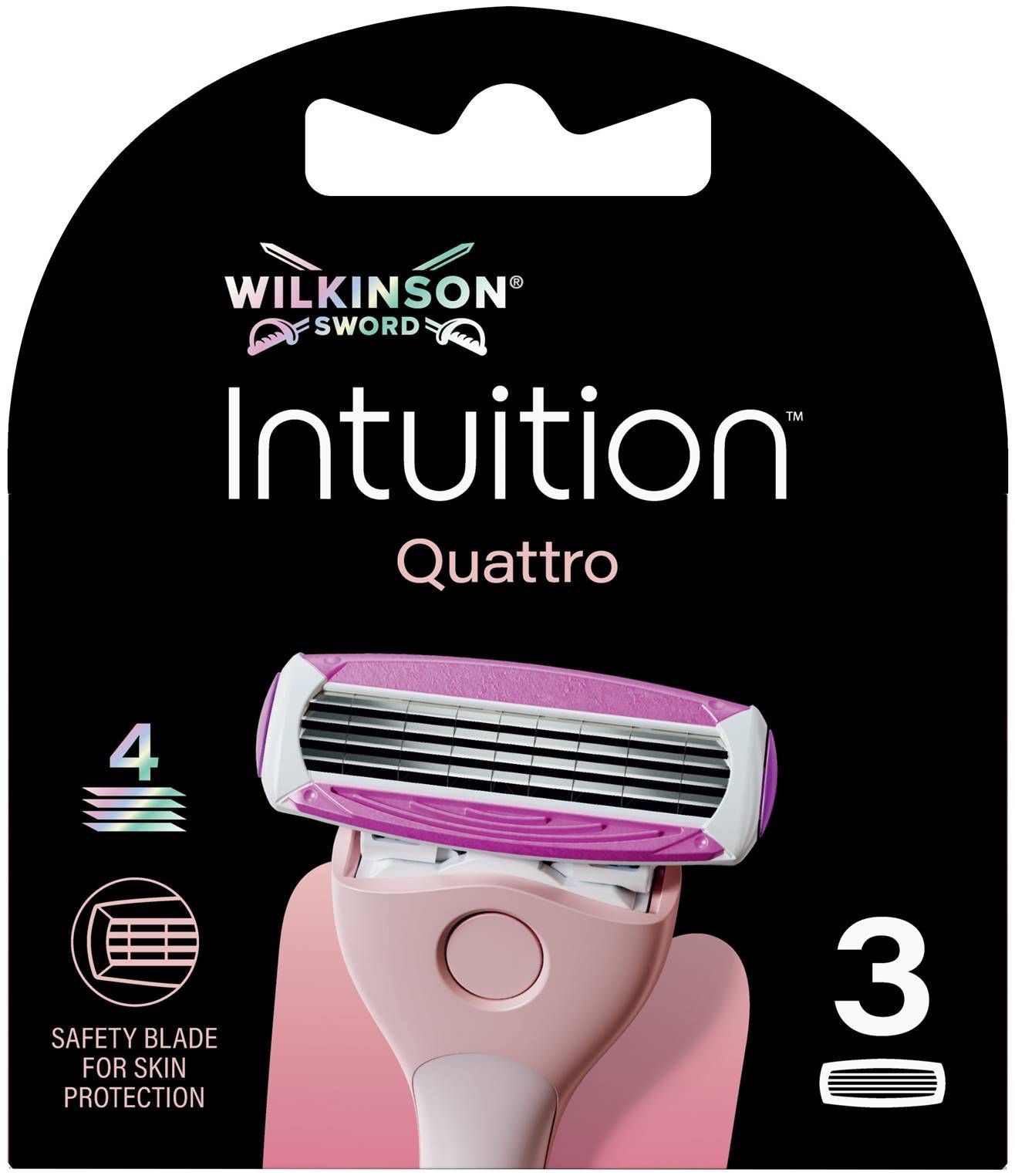 WILKINSON QUATTRO Резервни ножчета за система, 3 бр.