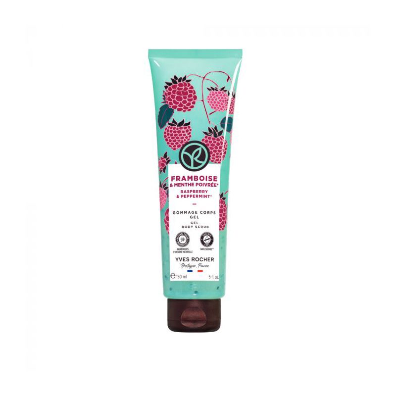 YVES ROCHER BAIN NATURE Ексфолиант за тяло Малина и мента, 150 мл