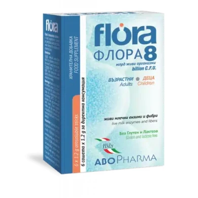 АБОФАРМА ФЛОРА 8 ПРОБИОТИК САШЕТА Х 6